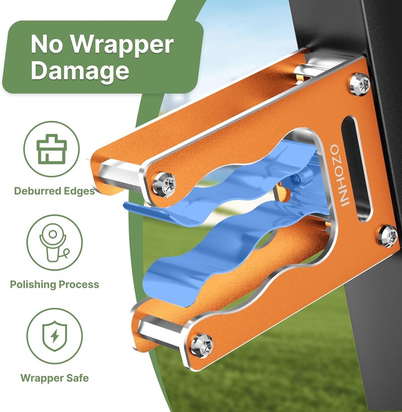 INHOZO Magnetic Cigar Holder for Golf Cart – Ultimate Golf Accessory for Cigar Lovers, Sturdy Aluminum Alloy and No Scratch Design,Secure Hold Without Falling,Cigar Accessories & Gift for Men – Orange - Image 3
